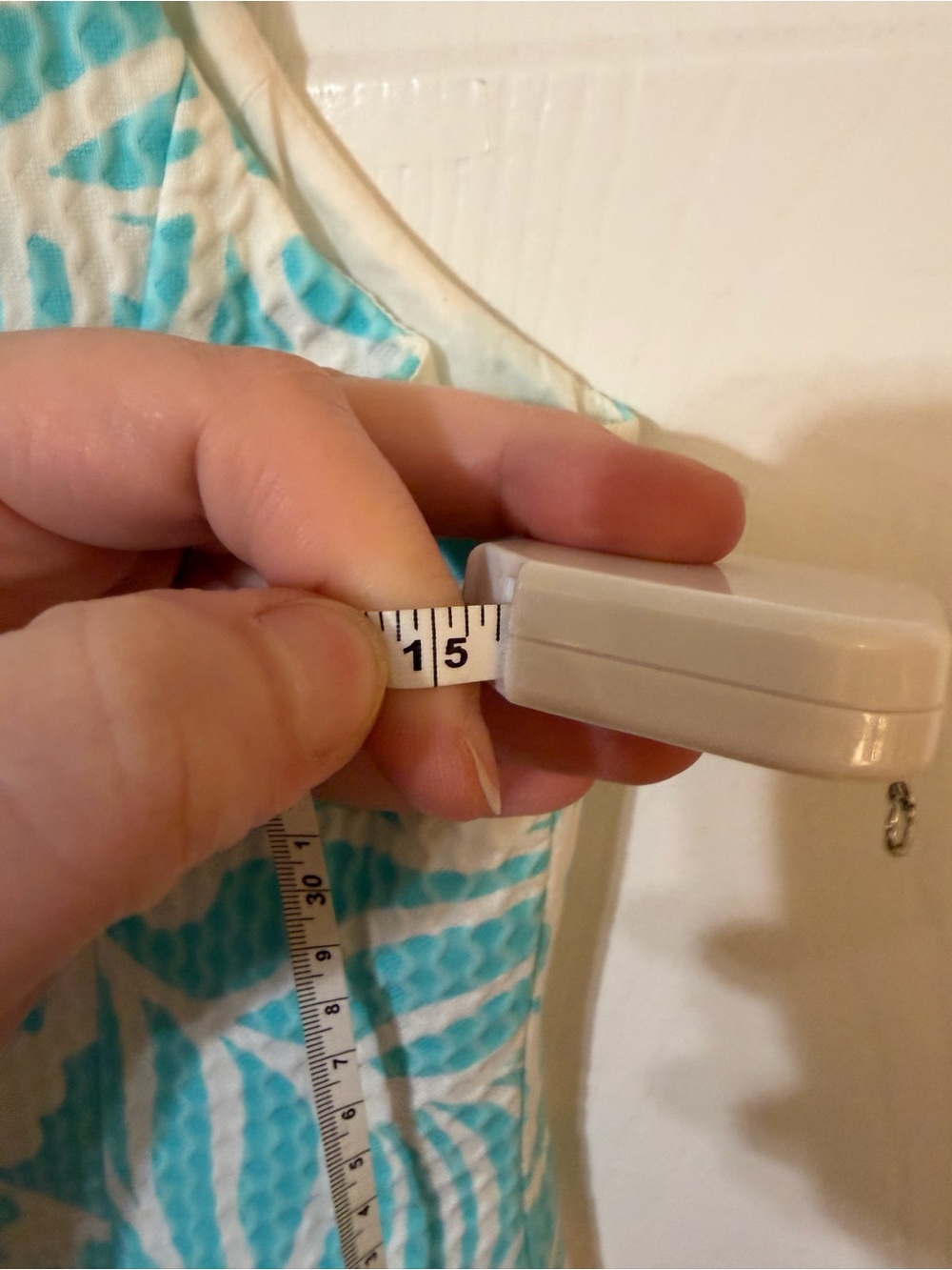 Lilly Pulitzer Aqua Blue and White Floral Halter Mini Dress - Picture 6 of 6